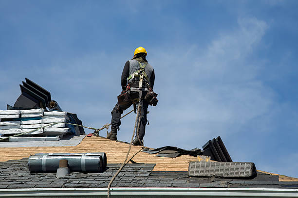 Professional Gutter Installation technician working in Bremerton, WA